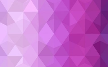 Işık mor, pembe vektör çokgen arka plan. Poligonal geometrik üçgen.