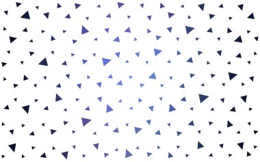 Koyu pembe, mavi beyaz arka plan üzerinde renkli üçgen desenle vektör.