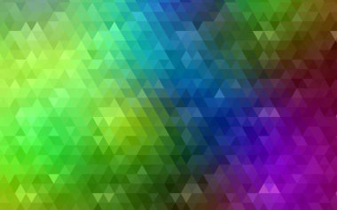 Işık çok renkli vektör bulanık üçgen arka plan.