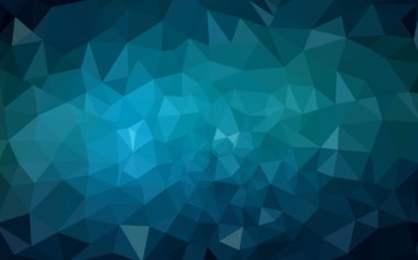 Koyu mavi vektör soyut mozaik arkaplan.