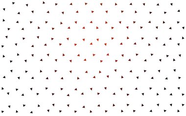 Beyaz arka plan üzerinde renkli üçgen oluşan koyu kırmızı vektör soyut desen.