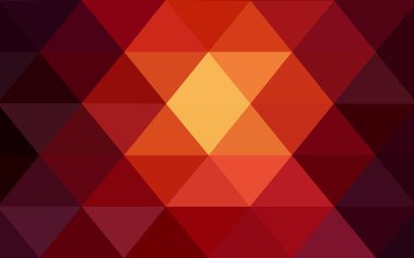 Koyu kırmızı vektör çokgen arka plan. Poligonal geometrik üçgen.