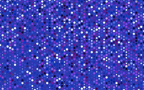 Rosa claro, patrón abstracto vector azul con círculos . — Vector de stock