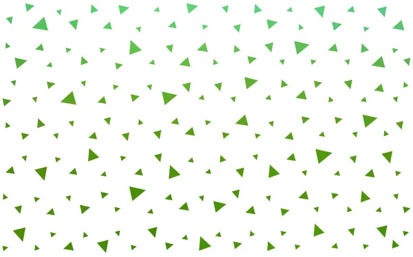 Hellgrüner Vektor abstrakter geometrischer Hintergrund bestehend aus farbigen Dreiecken. — Stockvektor