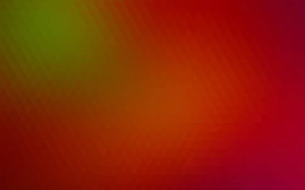 Donker groen, rood vector glanzend driehoekige patroon. — Stockvector