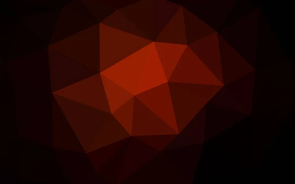 Padrão de design poligonal vetorial vermelho escuro. Consistem em triângulos gradientes no estilo origami . — Vetor de Stock
