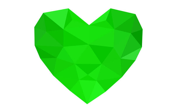 Светло-зеленый вектор поздравительной открытки с днем святого Валентина
.