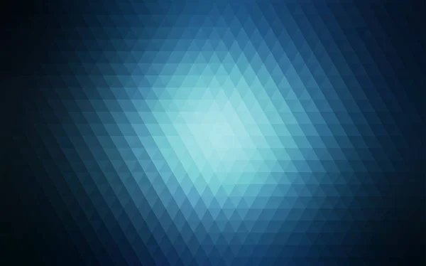 어두운 BLUE 벡터 흐릿 한 삼각형 패턴. — 스톡 벡터