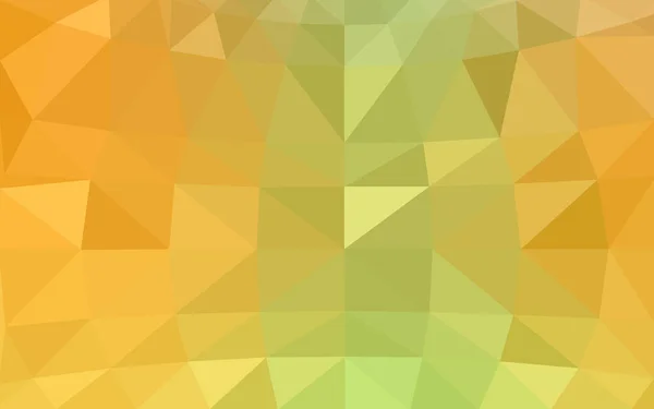 Světle zelená, žlutá vektorové pozadí abstraktní mozaiky. — Stockový vektor