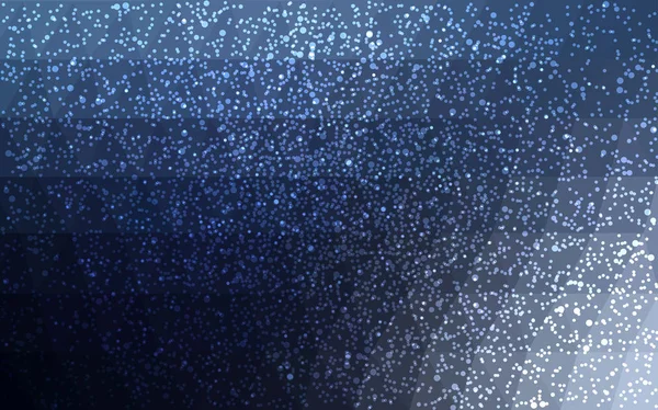 DARK BLUE векторний новий рік кришталевий фон зі сніжинками . — стоковий вектор