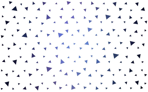 Dunkelrosa, blaues Vektormuster mit farbigen Dreiecken auf weißem Hintergrund. — Stockvektor