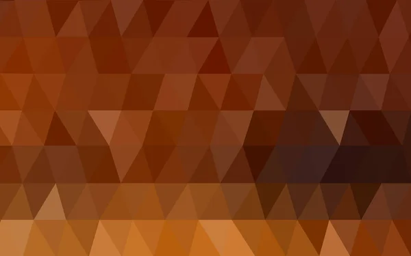 Tmavě oranžová vektorové pozadí abstraktní mnohoúhelník. Polygonální geometrický trojúhelník. — Stockový vektor