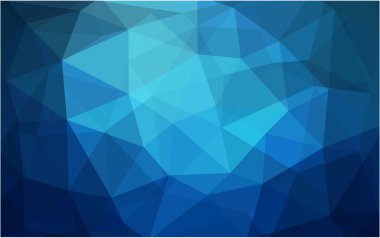 Açık mavi Lowpoly arka plan boşluk ile vektör. Kullanılan geçirgenlik maskesi.