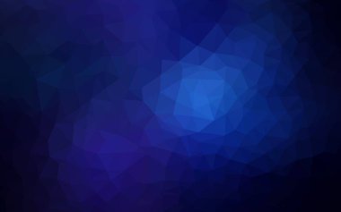 Koyu mavi vektör soyut mozaik arkaplan.