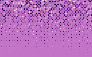 Koyu mor, pembe daireler, küreler afiş kümesi vektör. 