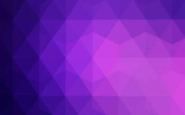 Işık mor, pembe vektör çokgen arka plan. Poligonal geometrik üçgen.