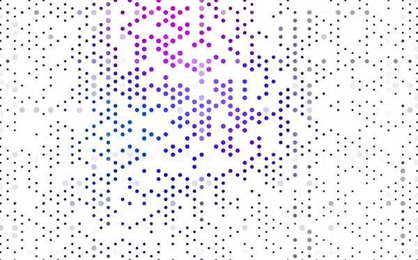 Donker roze, blauw vector abstracte patroon met cirkels. — Stockvector