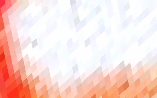Fond mosaïque rectangle vectoriel orange clair avec des transparences dans le style origami . — Image vectorielle