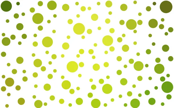 Verde claro, ilustração vetorial amarela, que consistem em círculos . — Vetor de Stock