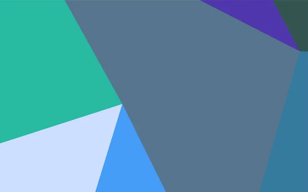 Hellblauer, grüner Vektor polygonaler Hintergrund. — Stockvektor