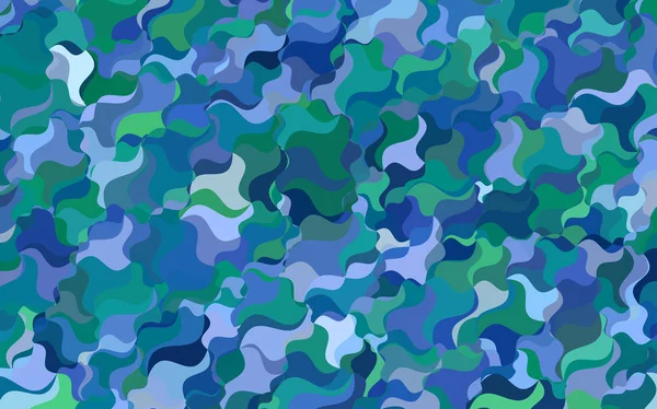 Bleu clair, motif abstrait flou vectoriel vert. — Image vectorielle