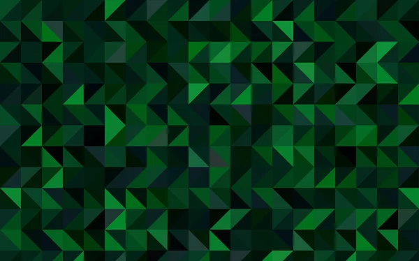 Modèle polygonal vecteur vert foncé. — Image vectorielle