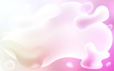 Pembe ışık, vektör şablon soyut daireler ile sarı.