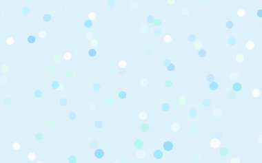 Hafif mavi vektör desen renkli küreler ile. 