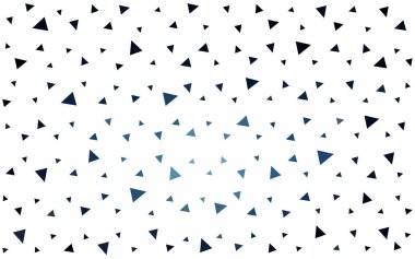 Renkli üçgen oluşan ışık mavi vektör soyut geometrik arka plan.