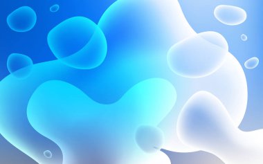 Açık Mavi, lav şekilli sarı vektör deseni.