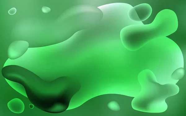 Modèle vectoriel vert clair avec des formes de bulles. — Image vectorielle