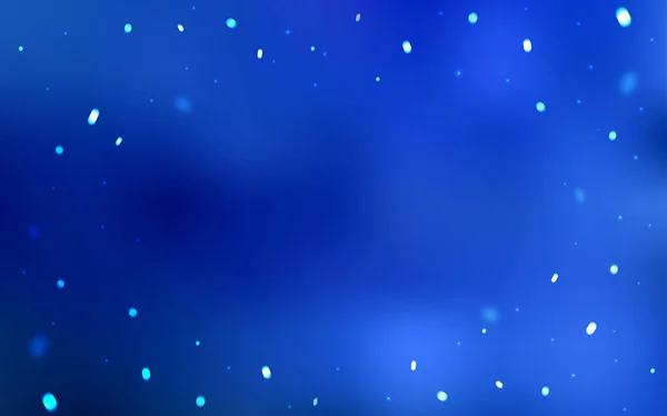 Couvercle vectoriel bleu clair avec de beaux flocons de neige. — Image vectorielle