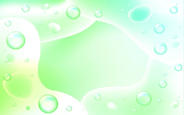 Light Green vector pattern with liquid shapes. — Stock Vector