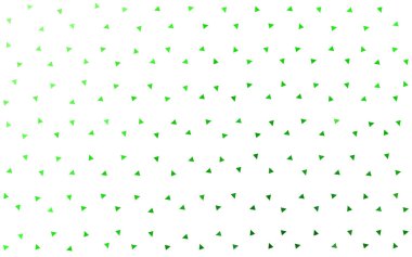 Yeşil vektör geometrik basit minimalist arka plan, hangi beyaz arka plan üzerinde üçgen oluşur ışık. İş tasarımınız için gradyan ile üçgen desen. 