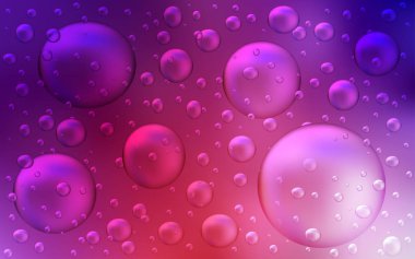 Hafif pembe, kırmızı vektör kapak noktalar ile. Bulanık damla Glitter soyut Illustration yağmur. Desen-ebilmek var olmak kullanılmış su, doku olarak yağmur damlaları.