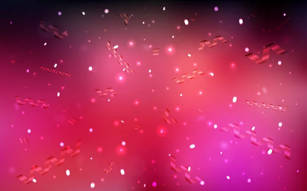 Fond Vectoriel Rouge Foncé Avec Confettis Noël Belle Illustration Colorée — Image vectorielle