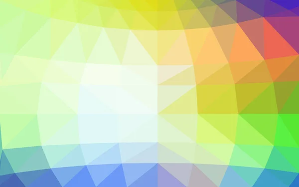 Heller Mehrfarbiger Vektor Mit Niedrigem Polykristallhintergrund Polygon Muster Niedrige Poly — Stockvektor