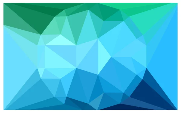 Azul claro, vector verde Fundo bonito com um grande diamante . — Vetor de Stock