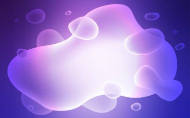 Açık Pembe, lav şekilli Mavi vektör arkaplanı.