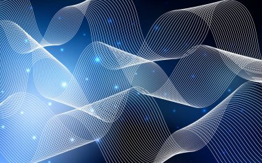 Koyu mavi vektör düzeni festival konfeti ile.