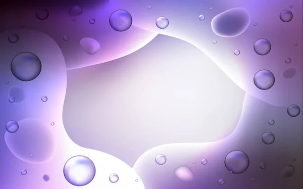 Modèle vectoriel violet clair avec des formes de bulles. — Image vectorielle