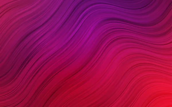 Темно-фиолетовый, розовый векторный фон с изогнутыми лентами . — стоковый вектор