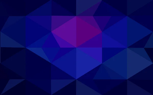 Dark Pink, Blue Vector Triangle мозаичный фон с прозрачностью в стиле оригами . — стоковый вектор