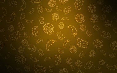 Koyu turuncu vektör doku lezzetli atıştırmalıklar ile.