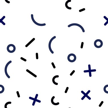 Çizgili, oval ışık mavi vektör sorunsuz arka plan.