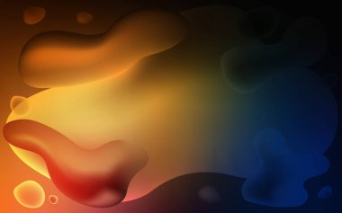 Sıvı şekilli koyu turuncu vektör deseni.