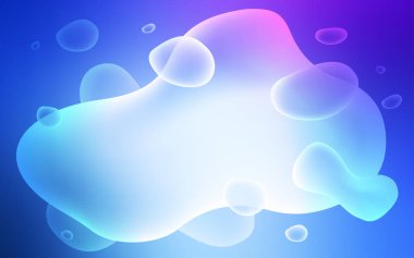 Açık pembe, lamba şekilli mavi vektör deseni.