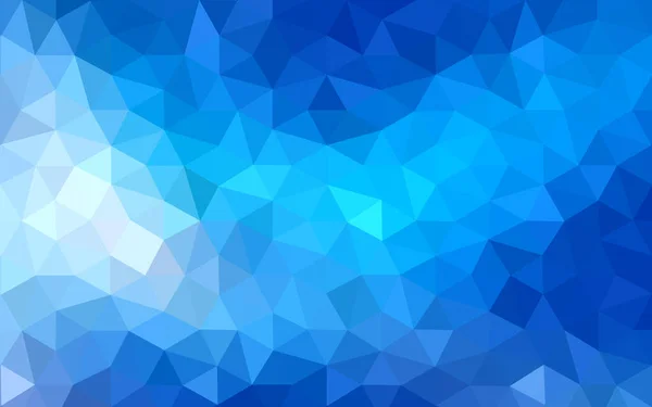 Luz BLUE vetor Triângulo mosaico fundo com transparências no estilo origami . — Vetor de Stock