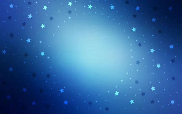 Textura vetorial azul claro com belas estrelas. —  Vetores de Stock