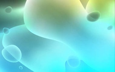 Açık Mavi, sıvı şekilli yeşil vektör arkaplanı.